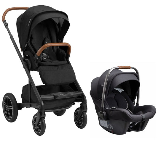 Nuna MIXX Next + PIPA Lite R Travel System Bundle - Caviar/Caviar - ST13419CVR-CF08508600CVR