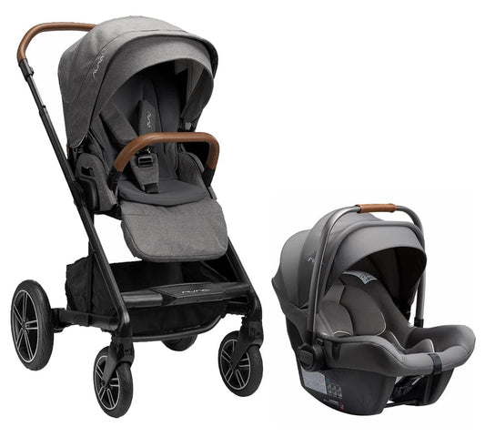 Nuna MIXX Next + PIPA Lite R Travel System Bundle - Granite/Granite - ST13420GRN-CF08508600GRN