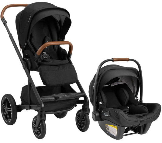 Nuna MIXX Next + PIPA Lite RX Travel System Bundle - Caviar/Caviar - ST13419CVR-CF10208600CVR