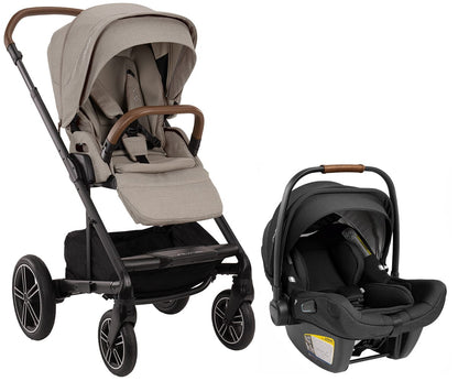 Nuna MIXX Next + PIPA Lite RX Travel System Bundle - Hazelwood / Caviar - ST13440HAZ-CF10208600CVR