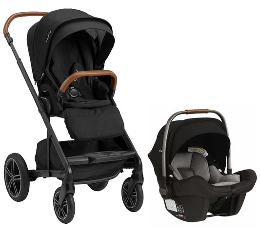 Nuna MIXX Next + PIPA Lite Travel System Bundle - Caviar/Caviar - ST13419CVR-CF08500CVR