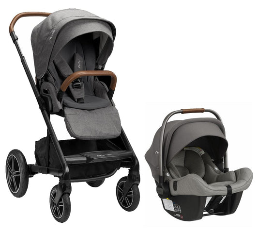 Nuna MIXX Next + PIPA Lite Travel System Bundle - Granite/Granite - ST13420GRN-CF08500GRN