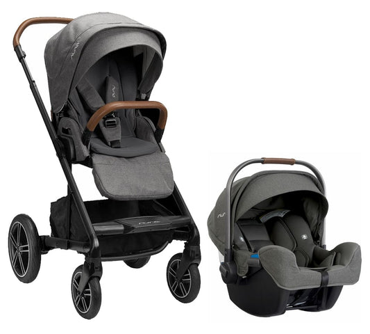 Nuna MIXX Next + PIPA Travel System Bundle - Granite/Granite - ST13420GRN-CF03501GRN