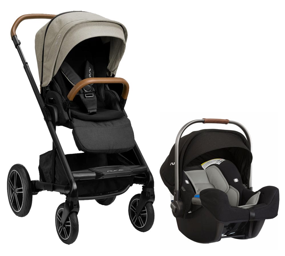 Nuna MIXX Next + PIPA Travel System Bundle - Timber/Caviar - ST13421TIM-CF03501CVR