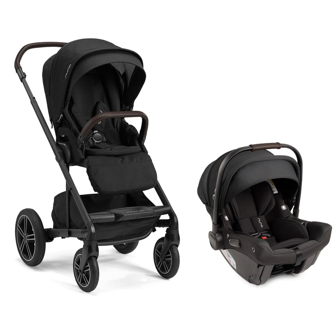 Nuna MIXX next + PIPA urbn Baseless Infant Car Seat Travel System - Caviar / Chocolate - TS13415605CCR