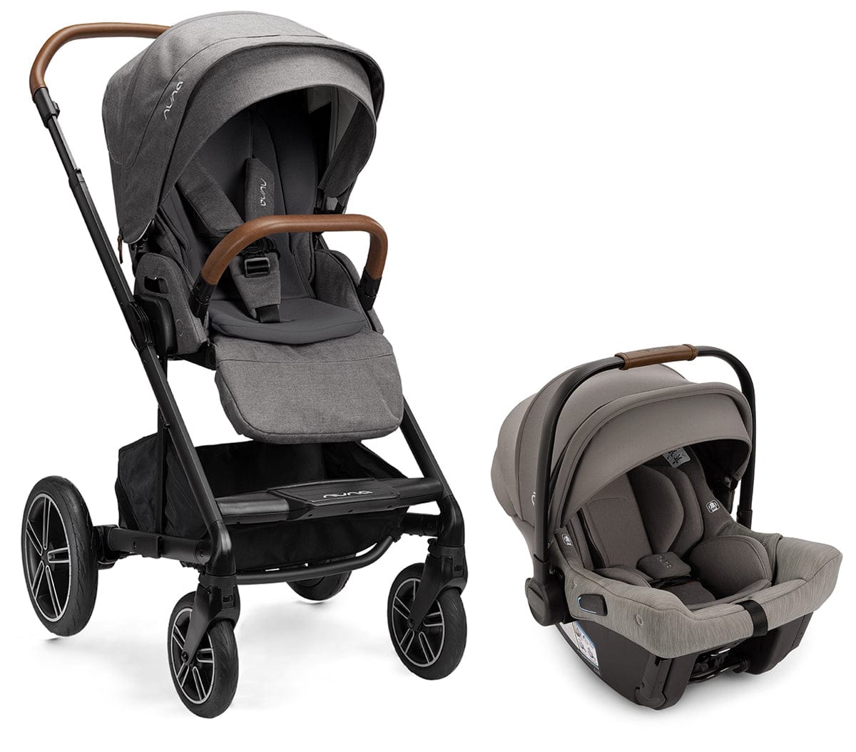 Nuna MIXX next + PIPA urbn Travel System - Granite - TS13415601GRN