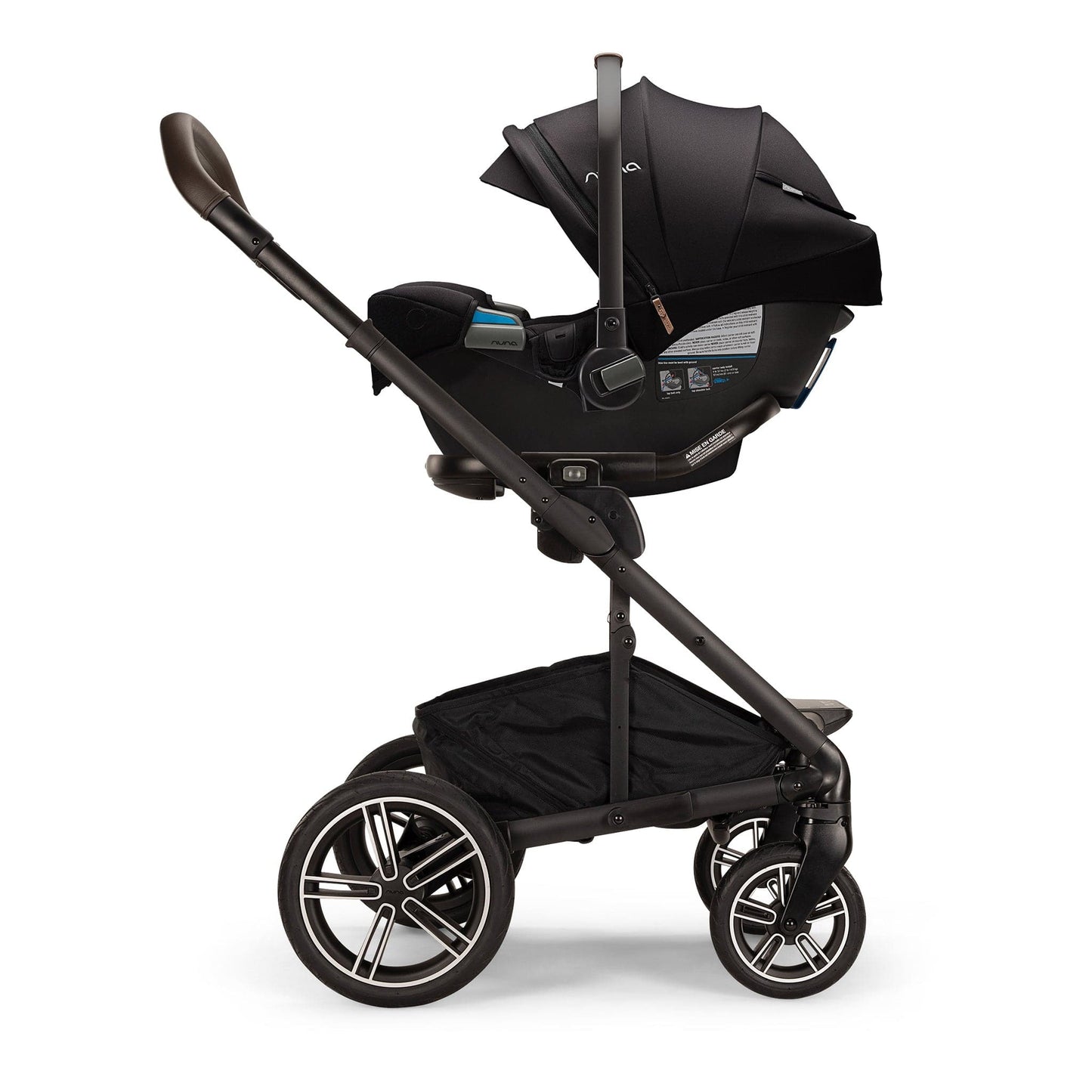 Nuna MIXX Next w/ Magnetic Buckle + Pipa RX Travel System - Caviar - Z2ST13412586CVR