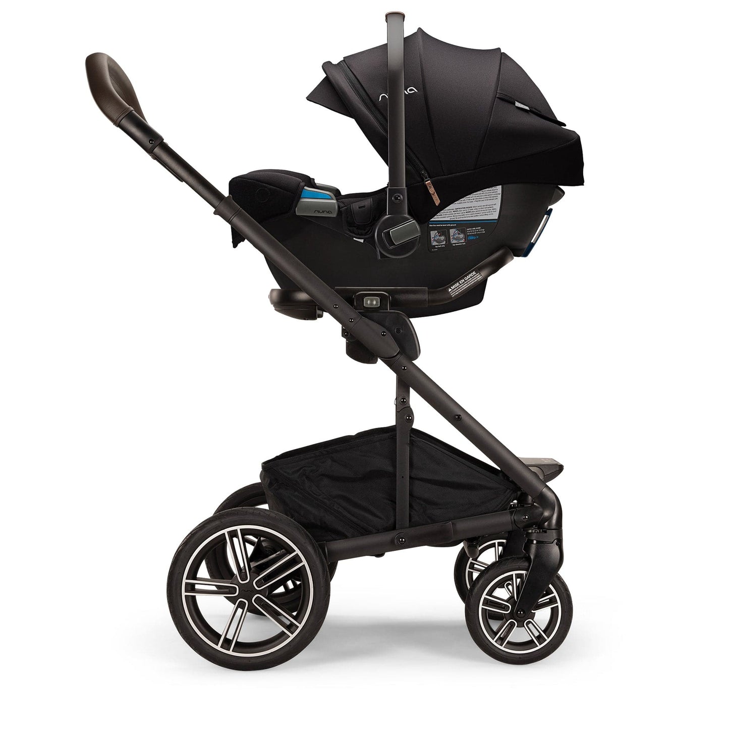 Nuna MIXX Next w/ Magnetic Buckle + Pipa RX Travel System - Granite - Z2ST13412586GRN