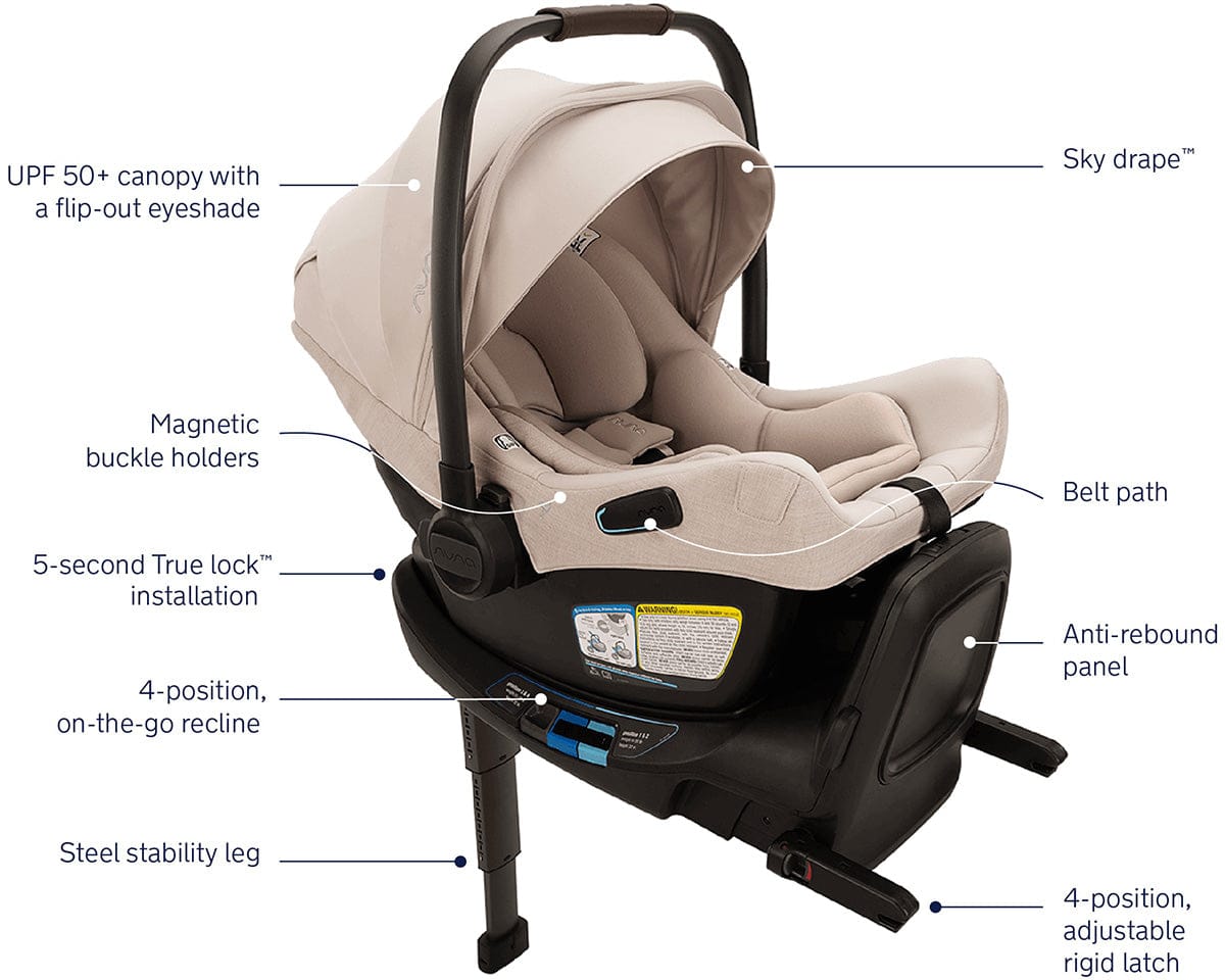 Nuna MIXX Next with Magnetic Buckle + PIPA Aire RX Travel System Bundl – Albee Baby