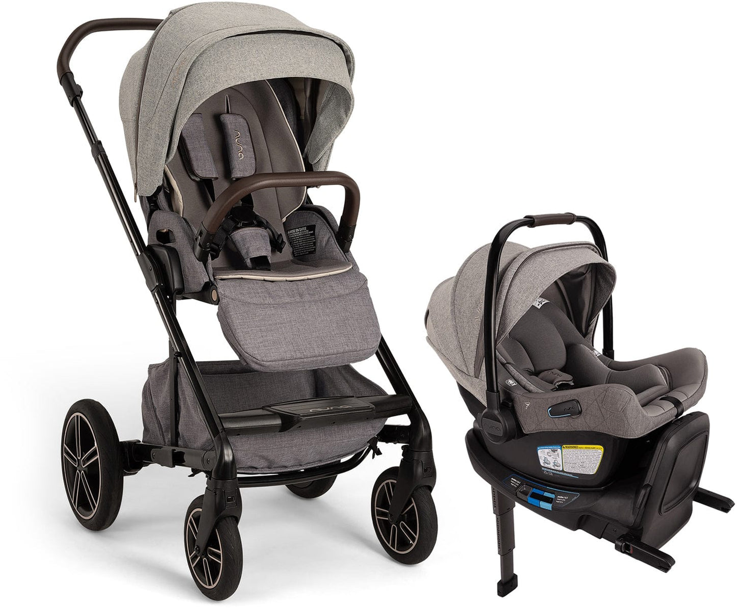 Nuna MIXX Next with Magnetic Buckle + PIPA Aire RX Travel System Bundle - Monterey - ST13455MTY-CF18508608MTY