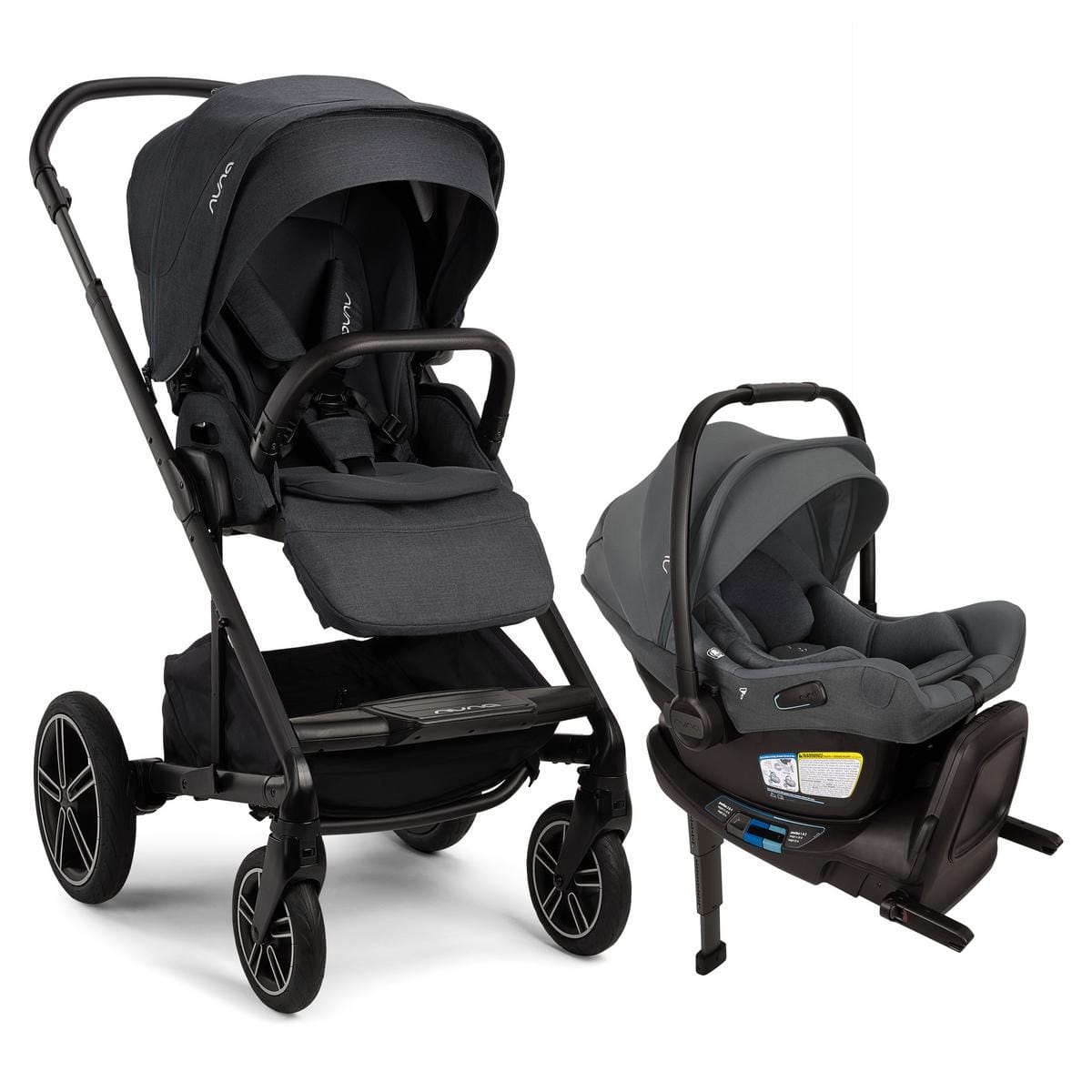 Nuna MIXX Next with Magnetic Buckle + PIPA Aire RX Travel System (One Box) - Ocean - Z2ST13418OCN