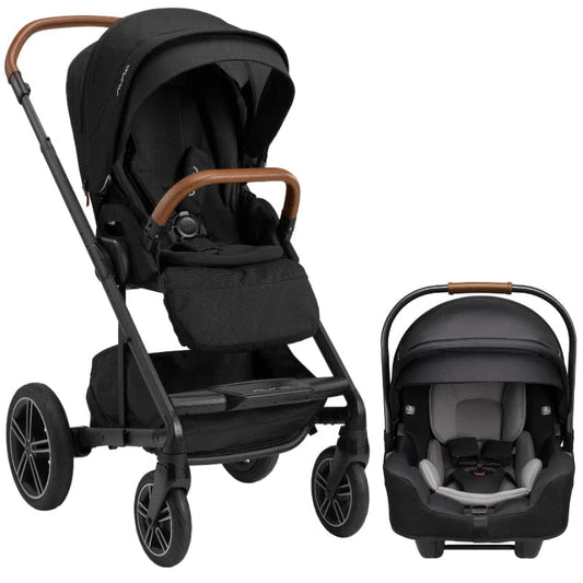 Nuna MIXX Next with Magnetic Buckle + Pipa RX Infant Car Seat Travel System Bundle - Caviar - Z2ST13486CVR