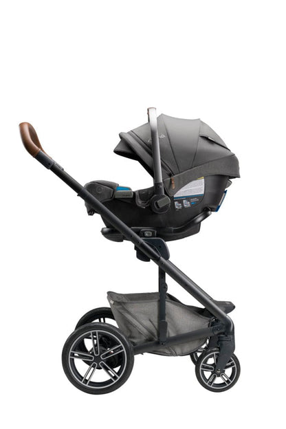 Nuna MIXX Next with Magnetic Buckle + Pipa RX Infant Car Seat Travel System Bundle - Granite - Z2ST13486GRN