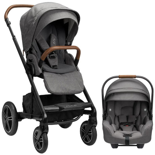 Nuna MIXX Next with Magnetic Buckle + Pipa RX Infant Car Seat Travel System Bundle - Granite - Z2ST13486GRN