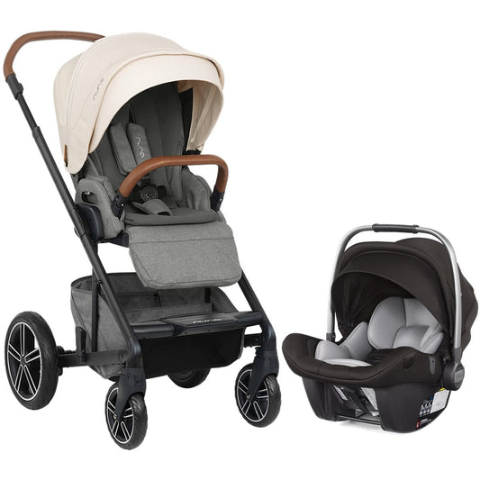 Nuna MIXX + Pipa Lite LX Travel System - Birch/Caviar - ST10502BIR-CF08501CVR