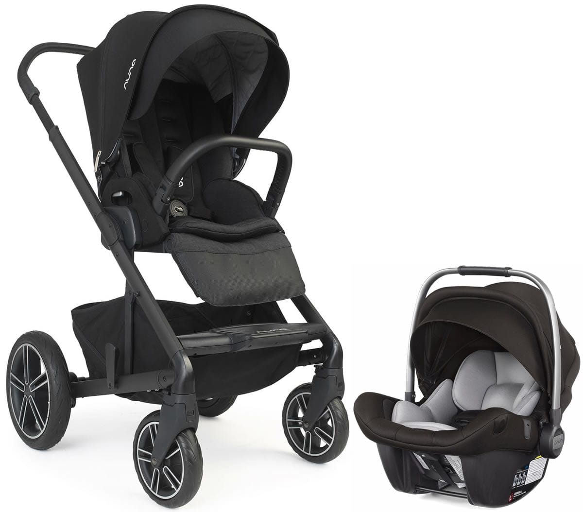 Nuna Mixx2 + Pipa Lite LX Travel System - Caviar - Z2TS-41-001C