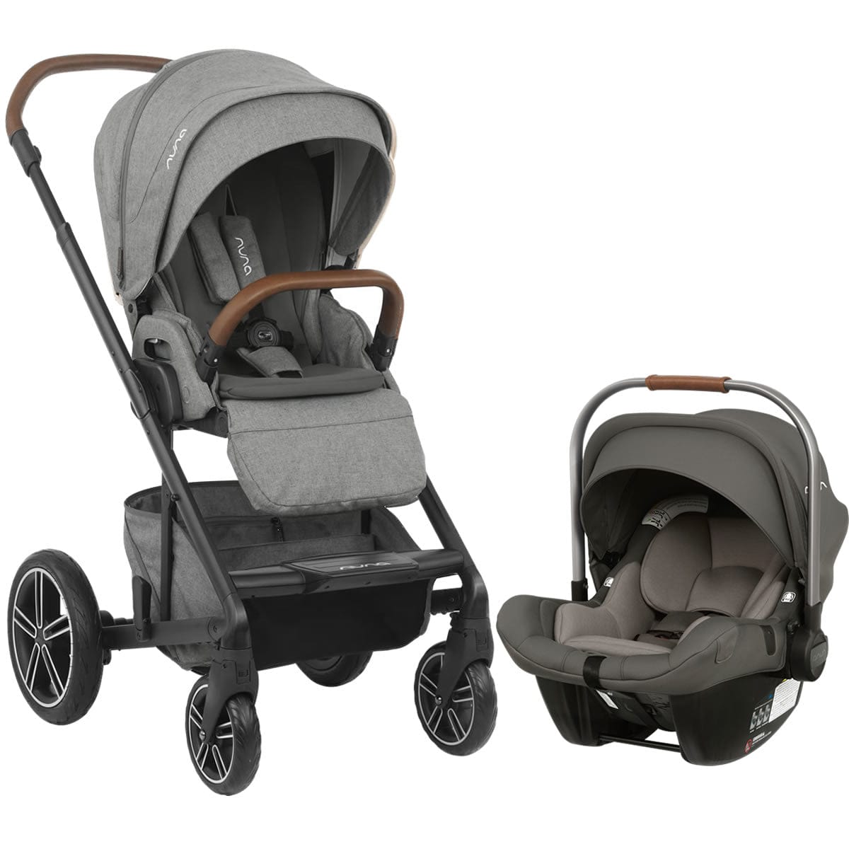 Nuna MIXX + Pipa Lite LX Travel System - Granite - ST10502GRN-CF08501GRN