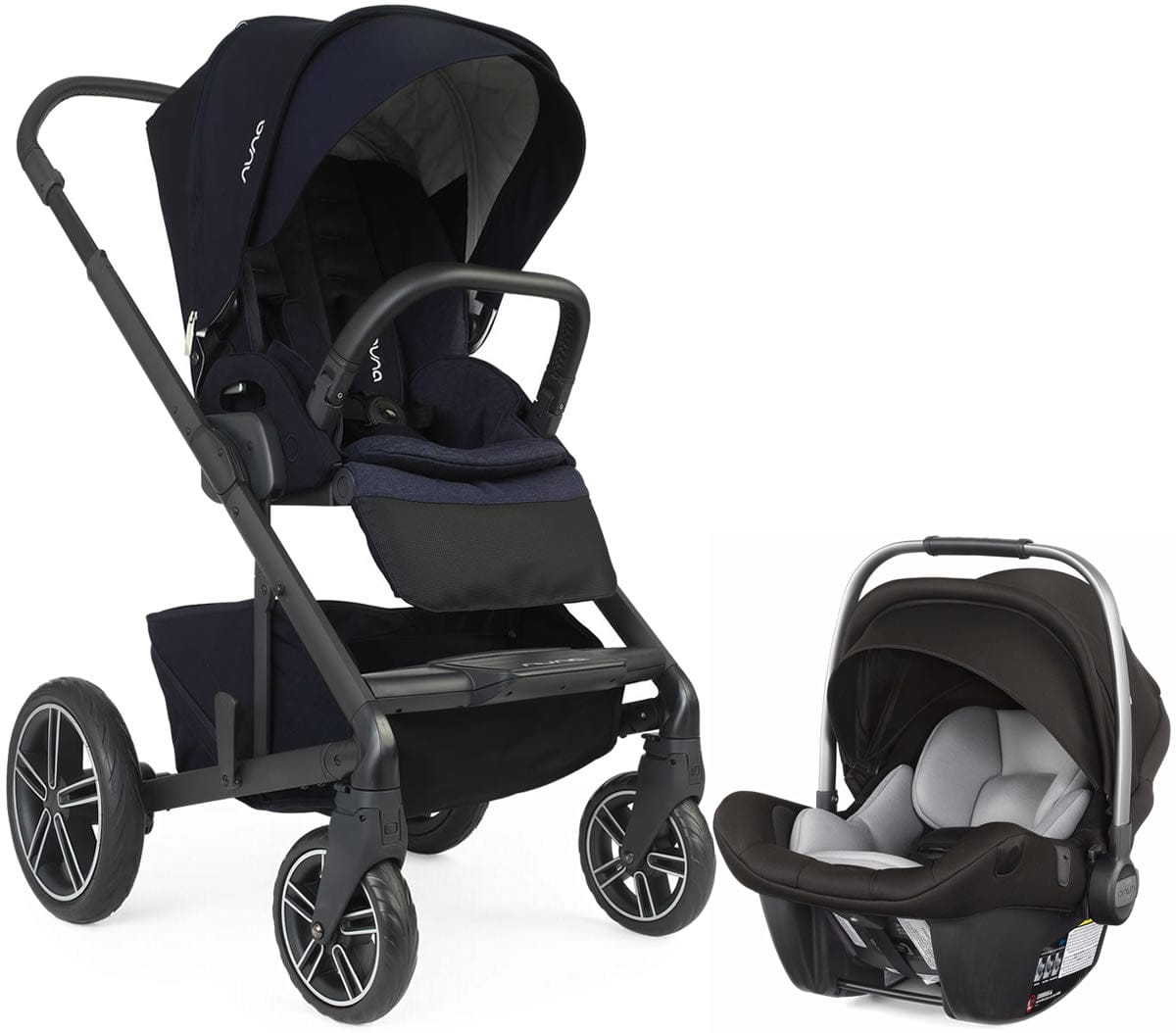 Nuna Mixx2 + Pipa Lite LX Travel System - Indigo/Caviar