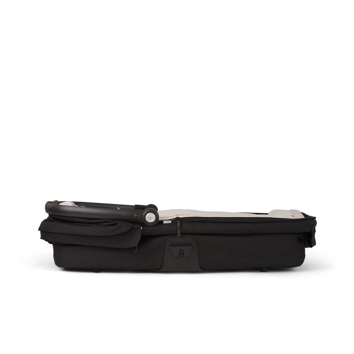 Black Babyzen Yoyo bassinet folded flat