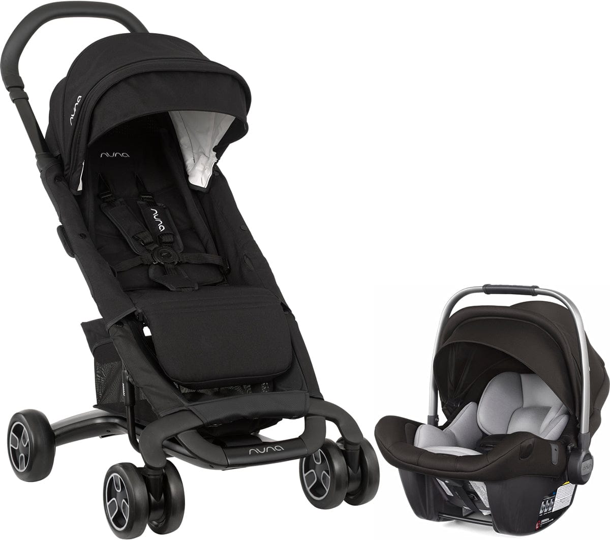 Nuna Pepp Next & Pipa Lite LX Travel System - Caviar - ST09401CVR-CF08501CVR