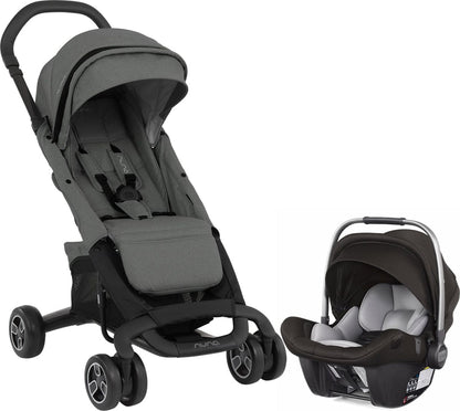 Nuna Pepp Next & Pipa Lite LX Travel System - Frost/Caviar - ST09401FRT-CF08501CVR
