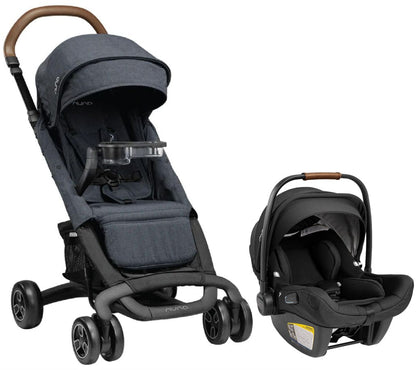 Nuna PEPP Next + PIPA Lite RX Travel System Bundle - Lake/Caviar - ST14003LAK-CF10208600CVR