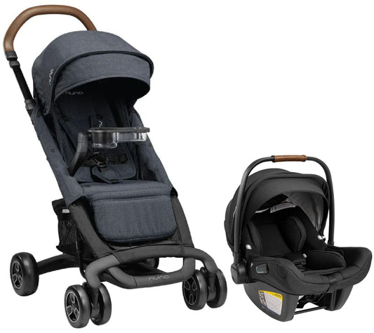 Nuna PEPP Next + PIPA Lite RX Travel System Bundle - Lake/Caviar - ST14003LAK-CF10208600CVR