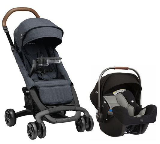 Nuna PEPP Next + PIPA Travel System Bundle - Lake/Caviar - ST14003LAK-CF03501CVR