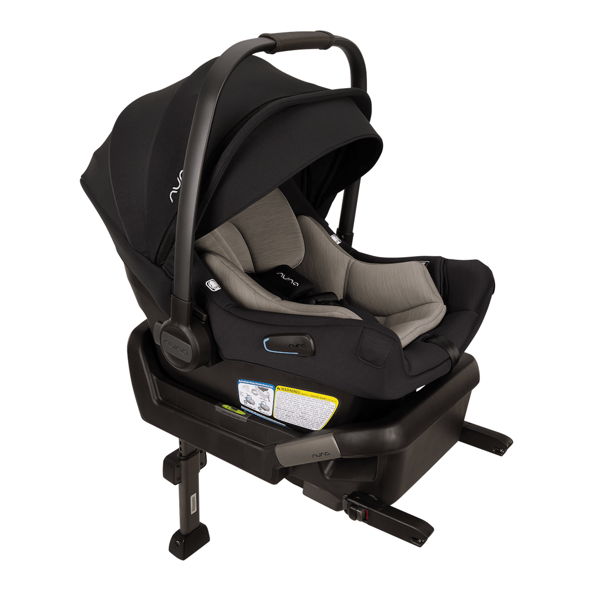 Nuna Pipa Aire Infant Car Seat + Pipa Series Base - Caviar / Chocolate - CF18500CCR