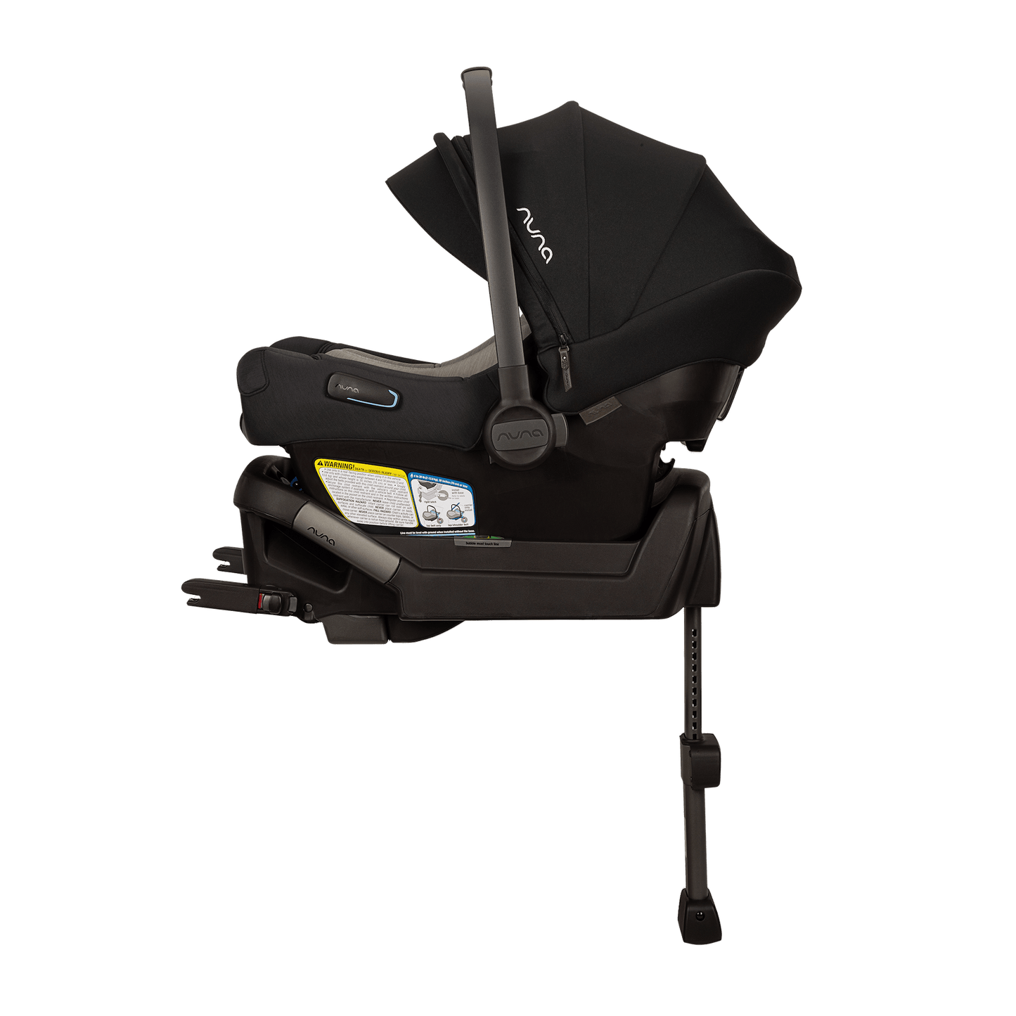 Nuna Pipa Aire Infant Car Seat + Pipa Series Base - Caviar / Chocolate - CF18500CCR