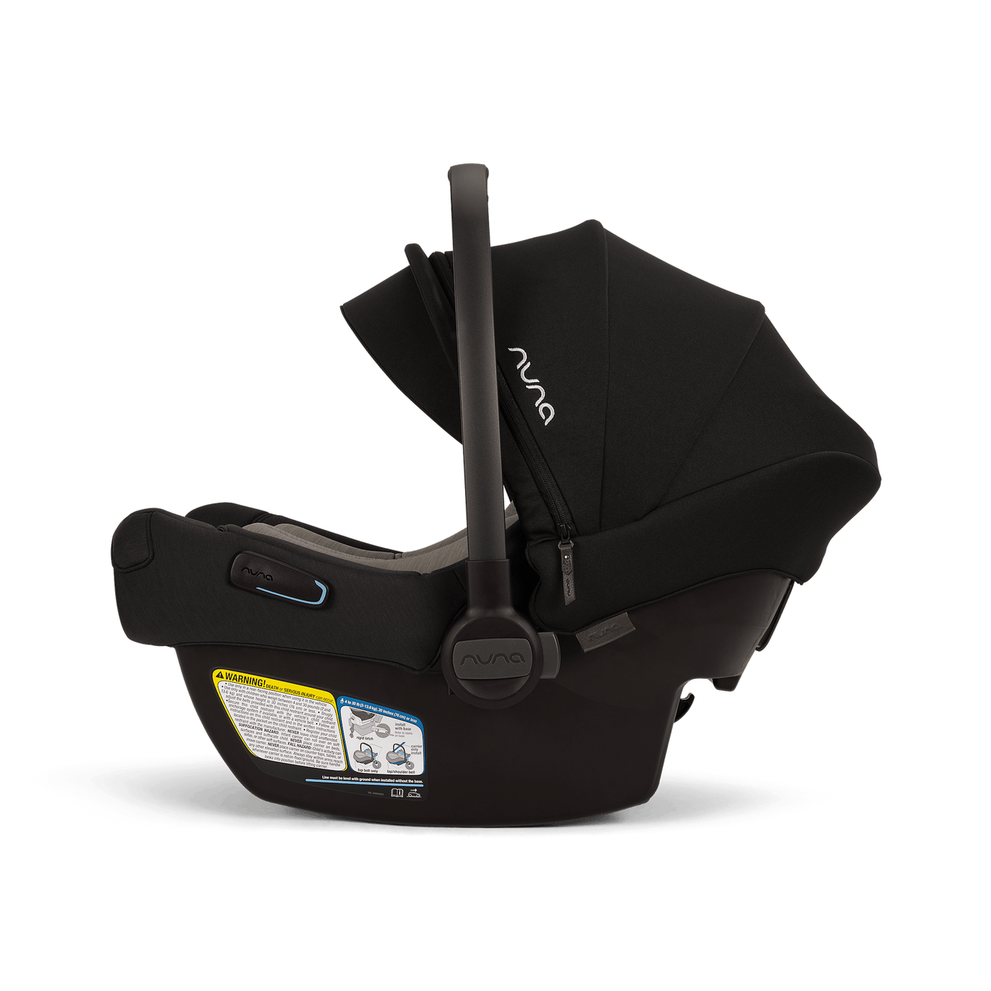 Nuna Pipa Aire Infant Car Seat + Pipa Series Base - Caviar / Chocolate - CF18500CCR