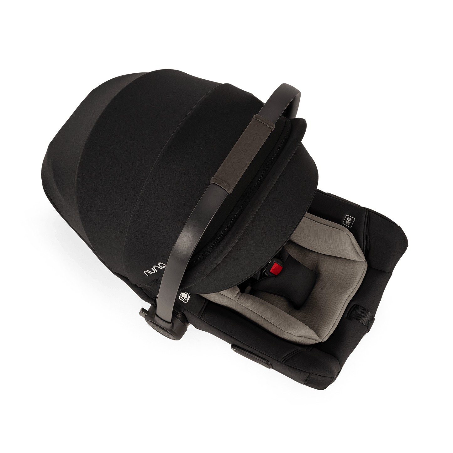 Nuna Pipa Aire Infant Car Seat + Pipa Series Base - Caviar / Chocolate - CF18500CCR