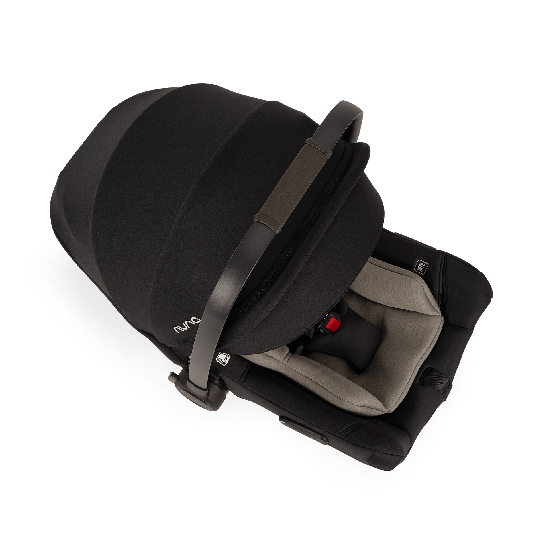 Nuna Pipa Aire Infant Car Seat + Pipa Series Base - Caviar / Chocolate - CF18500CCR