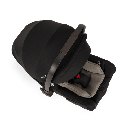 Nuna Pipa Aire Infant Car Seat + Pipa Series Base - Caviar / Chocolate - CF18500CCR