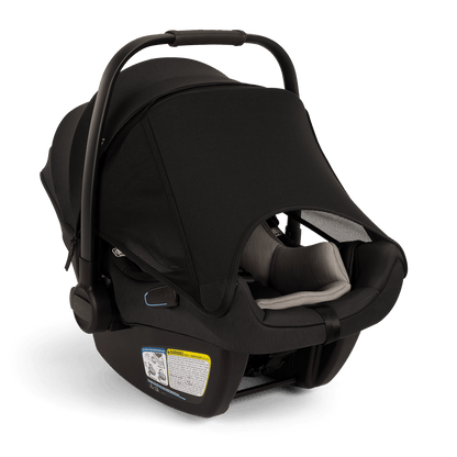 Nuna Pipa Aire Infant Car Seat + Pipa Series Base - Caviar / Chocolate - CF18500CCR
