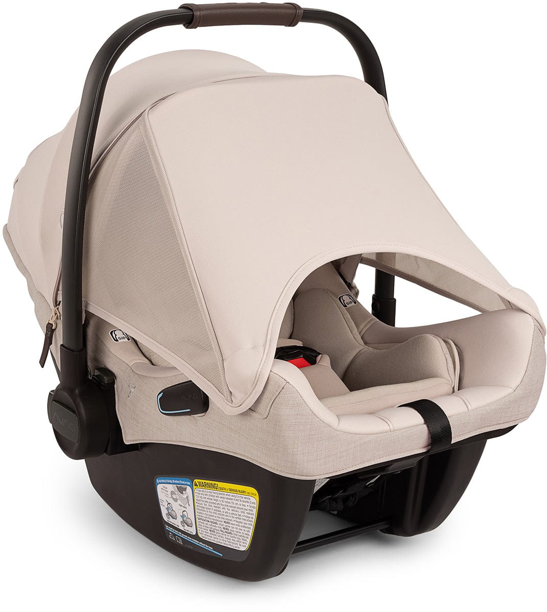 Nuna PIPA Aire RX Infant Car Seat + PIPA RELX Base with Load Leg - Biscotti - CF18508600BIS