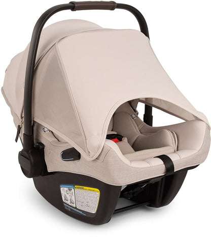 Nuna PIPA Aire RX Infant Car Seat + PIPA RELX Base with Load Leg - Biscotti - CF18508600BIS