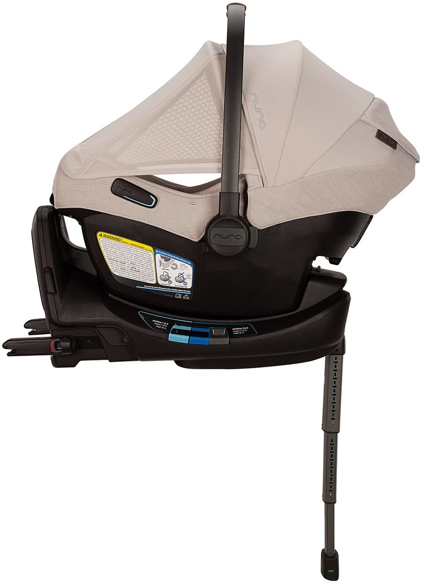 Nuna PIPA Aire RX Infant Car Seat + PIPA RELX Base with Load Leg - Biscotti - CF18508600BIS
