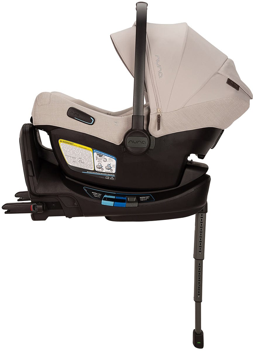 Nuna PIPA Aire RX Infant Car Seat + PIPA RELX Base with Load Leg - Biscotti - CF18508600BIS