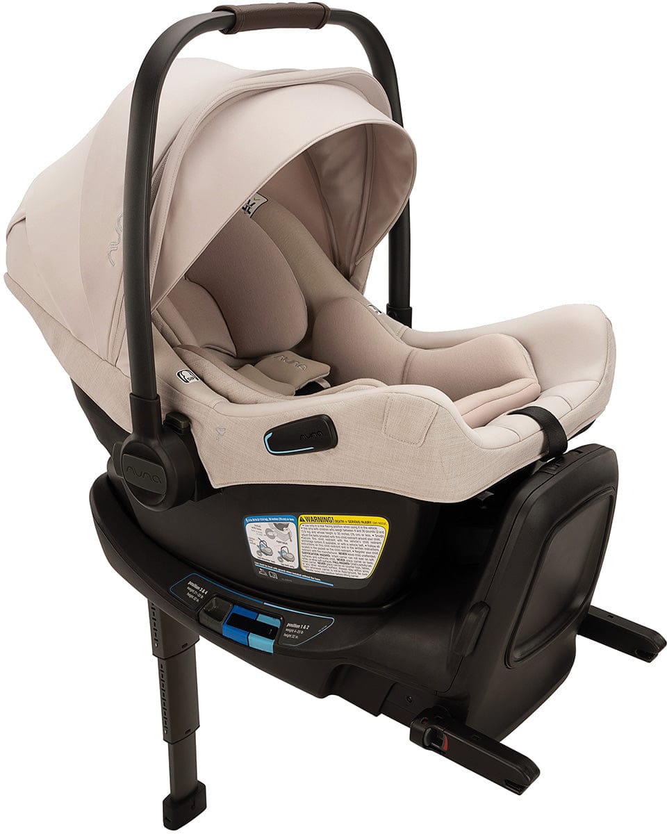 Nuna PIPA Aire RX Infant Car Seat + PIPA RELX Base with Load Leg - Biscotti - CF18508600BIS