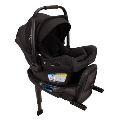 Nuna PIPA Aire RX Infant Car Seat + PIPA RELX Base with Load Leg - Caviar / Chocolate - CF18508600CCR