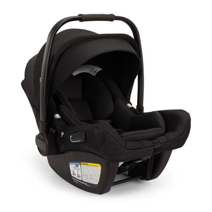 Nuna PIPA Aire RX Infant Car Seat + PIPA RELX Base with Load Leg - Caviar / Chocolate - CF18508600CCR