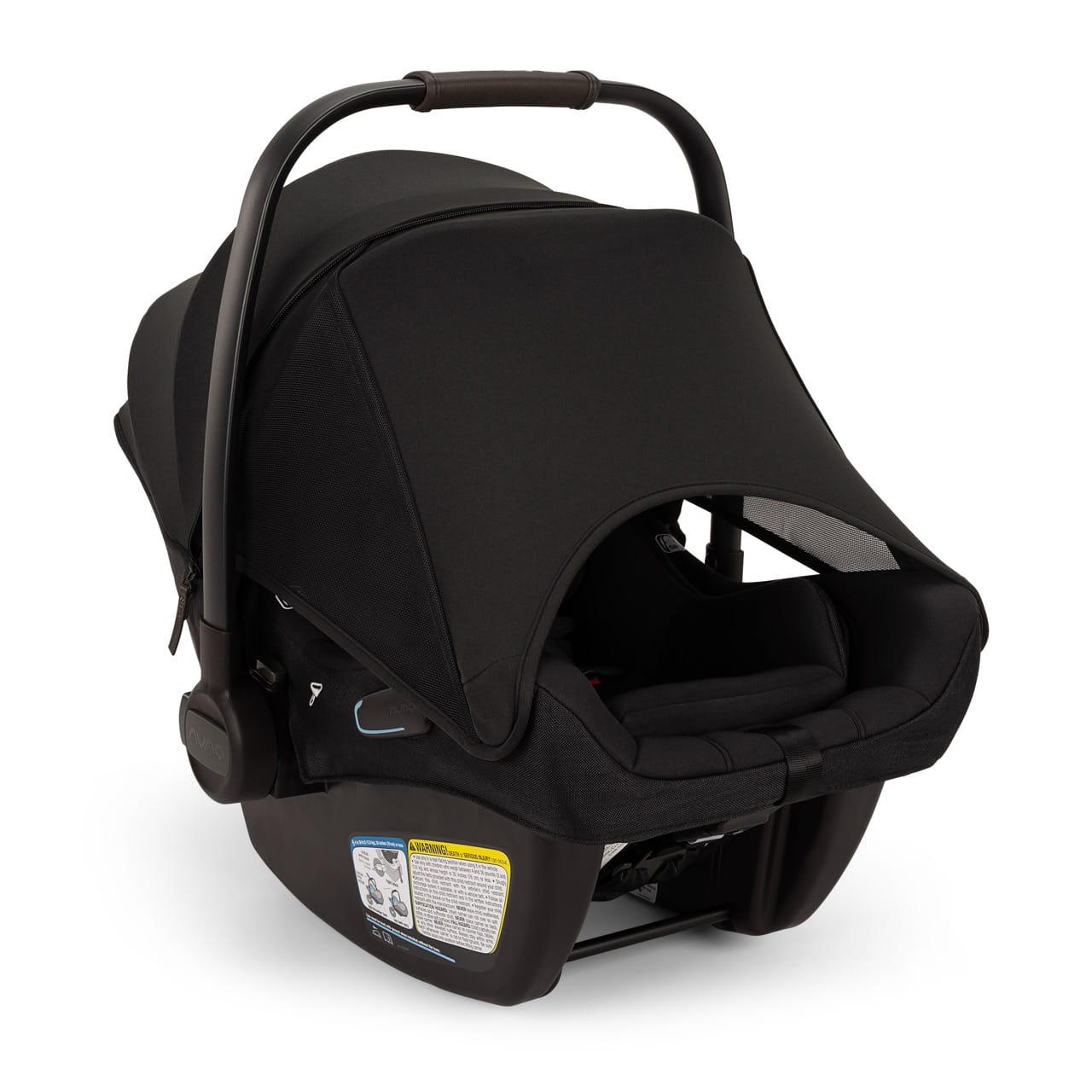 Nuna PIPA Aire RX Infant Car Seat + PIPA RELX Base with Load Leg - Caviar / Chocolate - CF18508600CCR