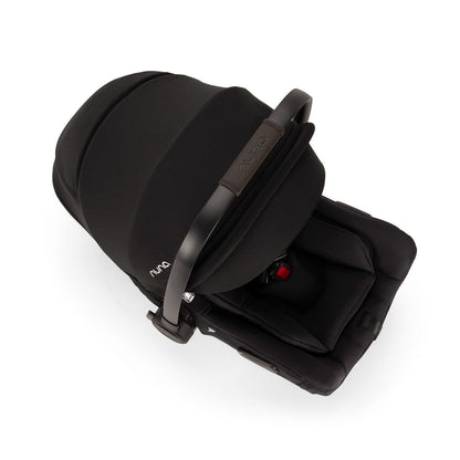 Nuna PIPA Aire RX Infant Car Seat + PIPA RELX Base with Load Leg - Caviar / Chocolate - CF18508600CCR