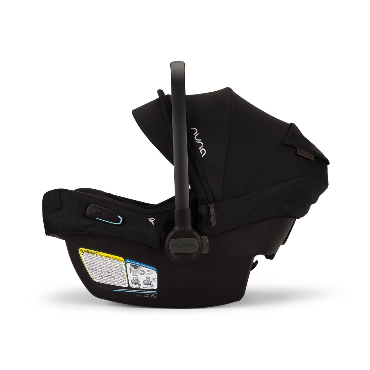 Nuna PIPA Aire RX Infant Car Seat + PIPA RELX Base with Load Leg - Caviar / Chocolate - CF18508600CCR