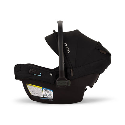 Nuna PIPA Aire RX Infant Car Seat + PIPA RELX Base with Load Leg - Caviar / Chocolate - CF18508600CCR