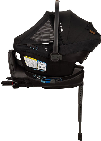 Nuna PIPA Aire RX Infant Car Seat + PIPA RELX Base with Load Leg - Caviar - CF18508600CVR
