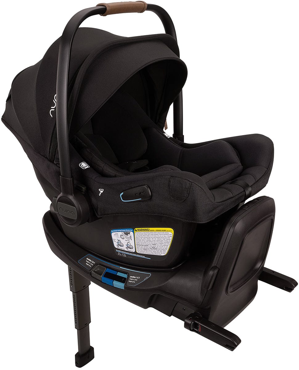 Nuna PIPA Aire RX Infant Car Seat + PIPA RELX Base with Load Leg - Caviar - CF18508600CVR
