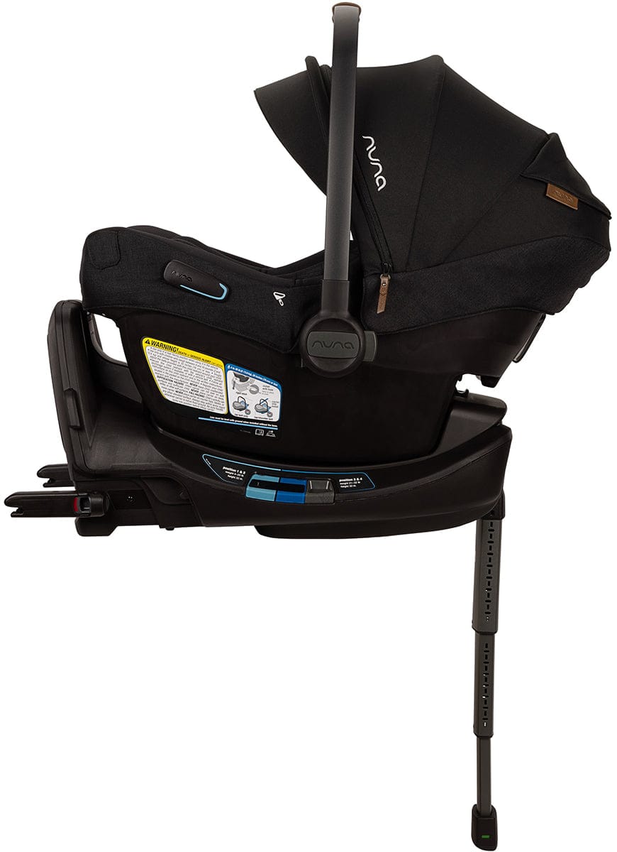 Nuna PIPA Aire RX Infant Car Seat + PIPA RELX Base with Load Leg - Granite - CF18508600GRN