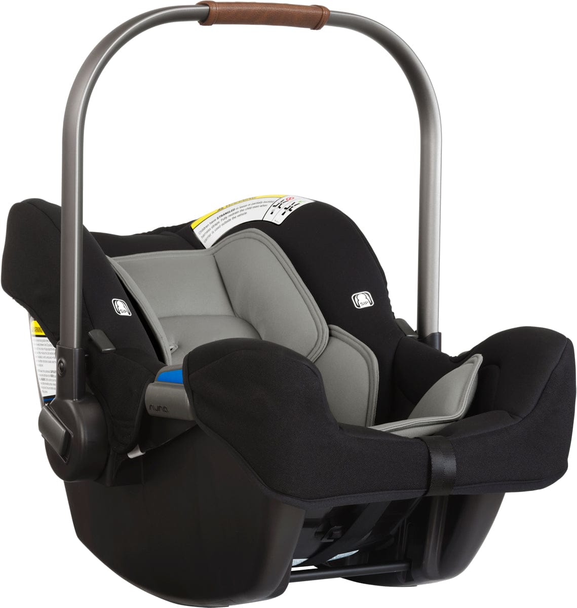 Nuna Pipa Lightweight Infant Car Seat with Load Leg - Caviar - CF03501CVR